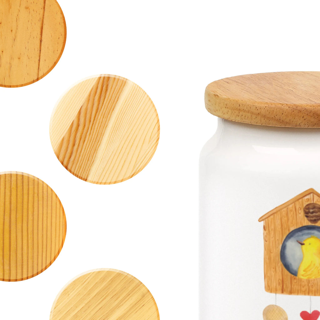 Storage jar Bird House cookie jar, pantry storage, food storage container, canister, preservative jar, storage jar, treat jar, ceramic jar, airtight container, kitchen storage solutions, snack jar, bulk food storage, kitchen canister, small animals, cute, funny, cute animal motives, hand drawn, small world, funny sayings, good mood, happy, gifts, gift ideas, special gifts, animal lover, card, nest, birdhouse, home, birds, favorite place, Bird, home sweet home, house, castle, our house, family, apartment