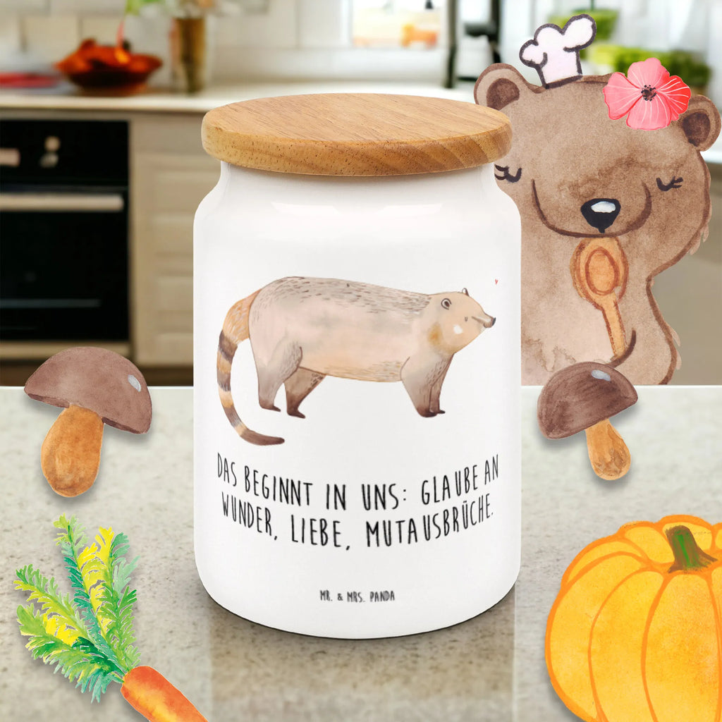 Pojemnik na żywność Nosacz Frischhaltedose, Kaffeedose, Vorratsdose Mit Deckel, Aufbewahrungsdose Mit Deckel, leckerlidosen, aufbewahrungsbehälter, tee behälter, Aufbewahrungsdosen, keksdosen, Aufbewahrungsdose, Dose, keramikdose, Vorratsbehälter, Vorratsdosen, Vorratsdose, gebäckdose, Vorratsglas, müslidose, Teedose, bonbondose, Frischhaltedose Mit Deckel, Keksdose, leckerlidose, zuckerdose, Frischhaltedosen, Lebensmittelbehälter, Tiere, Tiermotive, Gute Laune, Lustige Sprüche, Nasenbären, Bär, Nasenbär, Rüsselbär