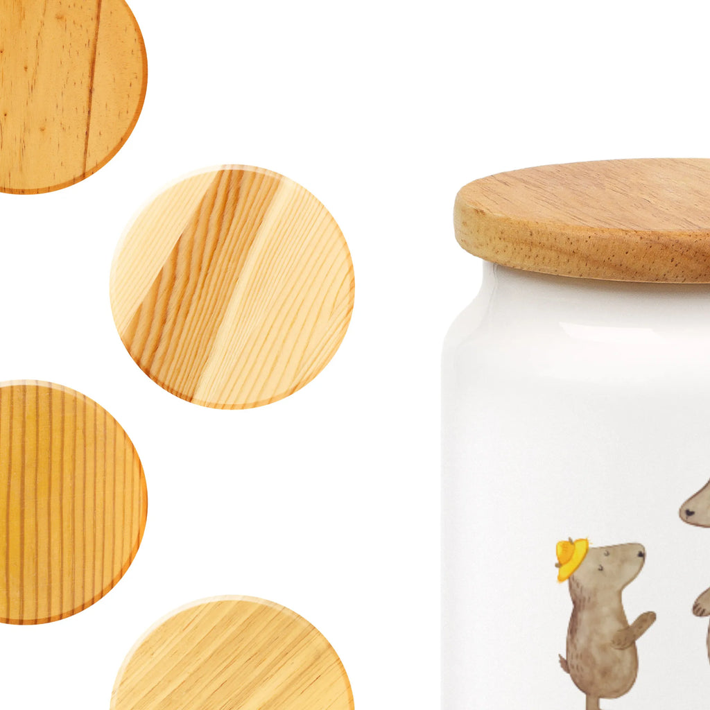 Pojemnik na żywność Niedźwiedzie z kapeluszami Rodzina, Dzień Ojca, Dzień Matki, brat, siostra, mama, tata, babcia, dziadek