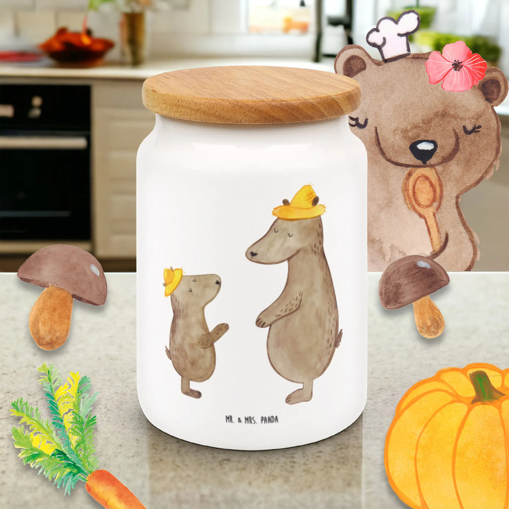 Pojemnik na żywność Niedźwiedzie z kapeluszami Rodzina, Dzień Ojca, Dzień Matki, brat, siostra, mama, tata, babcia, dziadek