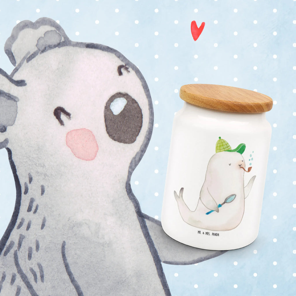 Vorratsdose Robbe Sherlock Frischhaltedose, Frischhaltedose Mit Deckel, gebäckdose, bonbondose, Lebensmittelbehälter, Vorratsglas, leckerlidosen, Kaffeedose, tee behälter, leckerlidose, keksdosen, keramikdose, Dose, Vorratsdose Mit Deckel, zuckerdose, müslidose, Keksdose, Vorratsdosen, Vorratsdose, Frischhaltedosen, Aufbewahrungsdosen, Aufbewahrungsdose Mit Deckel, Vorratsbehälter, aufbewahrungsbehälter, Teedose, Aufbewahrungsdose, Lustige Sprüche, Tiere, Tiermotive, Gute Laune