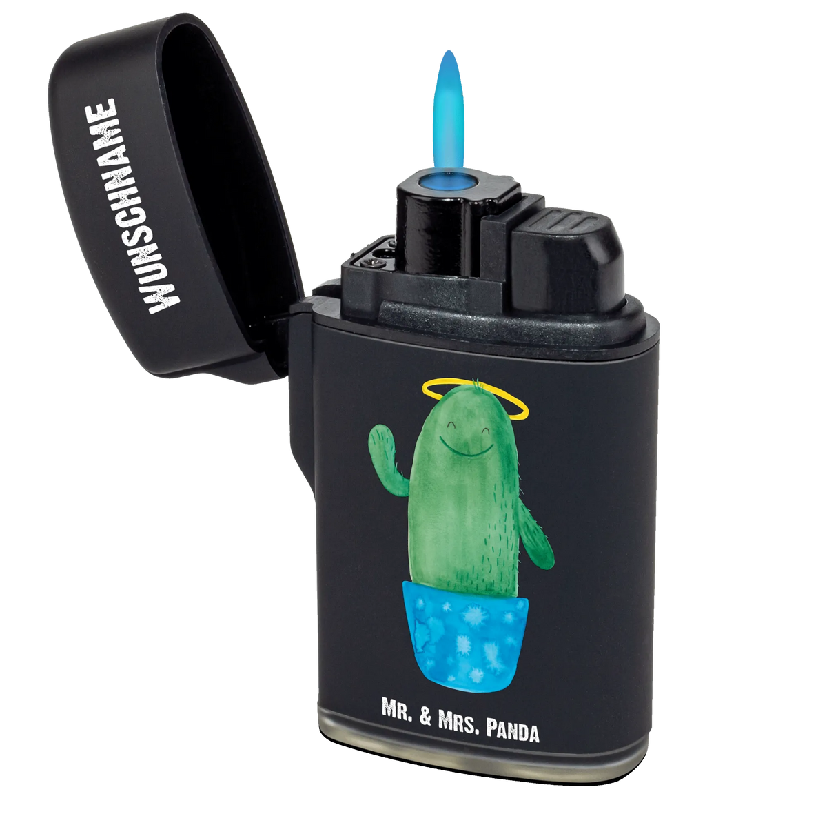 Personalised lighter cactus Holy Feuerzeug Personalisiert, Individuelles Feuerzeug, Personalisiertes Feuerzeug, Feuerzeug mit Name, Personalisierbares Feuerzeug, Gasfeuerzeug personalisiert, Kakteen, Kaktus, Bruder, Freundin, Familie, Lustig, Schwestern, Eltern, Frech, Heiligenschein, Schwester, Kind