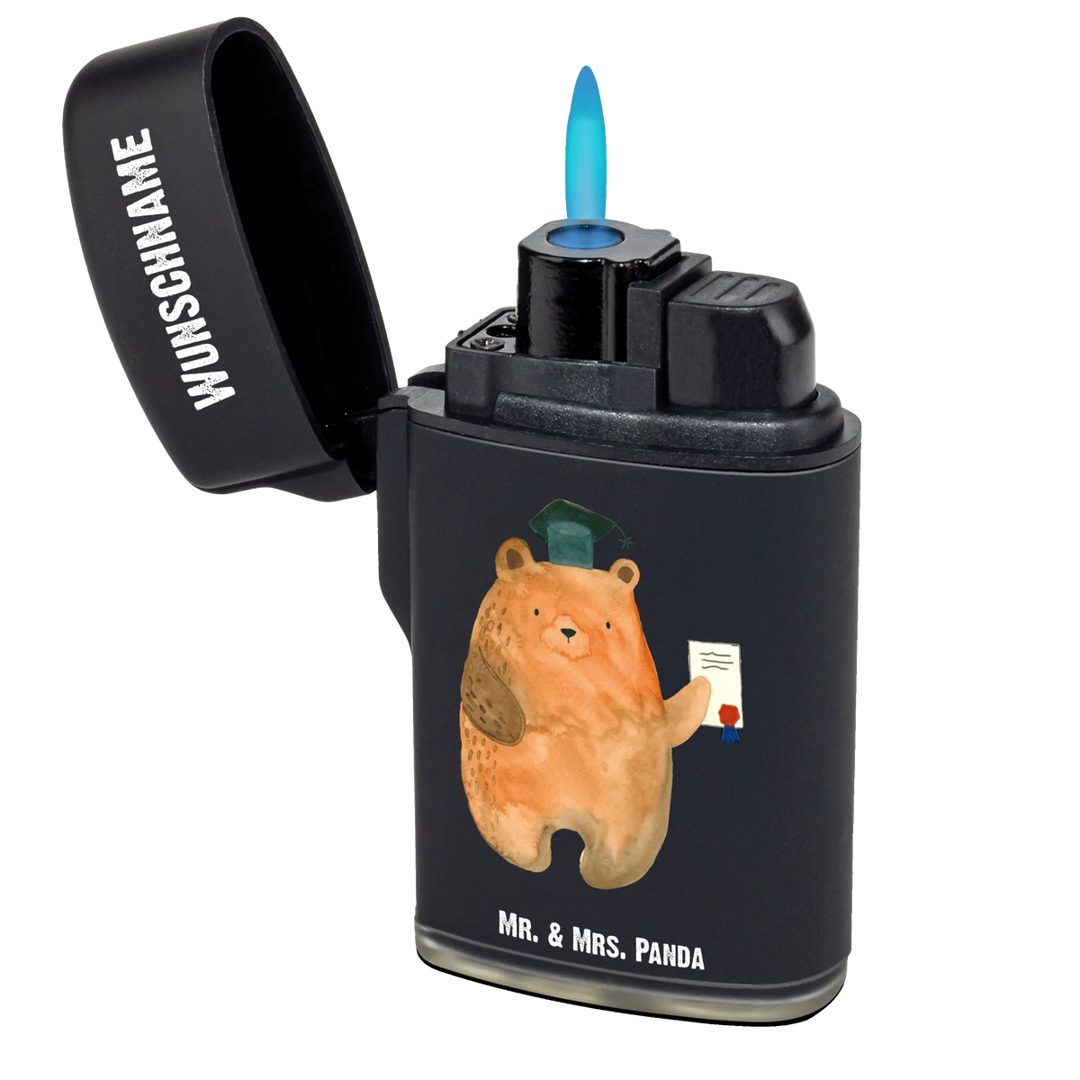 Personalised lighter bear Test Feuerzeug mit Name, Personalisiertes Feuerzeug, Gasfeuerzeug personalisiert, Personalisierbares Feuerzeug, Individuelles Feuerzeug, Feuerzeug Personalisiert, Teddy, Bär, Teddybär, Abitur, Abschluss, Prüfungen, Zeugnis, Prüfung Bestanden, Abschlusszeugnis