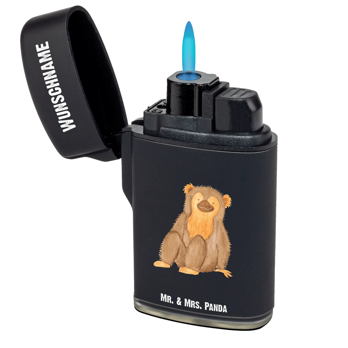 Personalisiertes Feuerzeug Affe Personalisiertes Feuerzeug, Gasfeuerzeug personalisiert, Individuelles Feuerzeug, Feuerzeug mit Name, Personalisierbares Feuerzeug, Feuerzeug Personalisiert, Afrika, Wildtiere, Affen, Selfcare, Liebe, Selbstliebe, Selbstachtung, Selbstbewusstsein, Respekt, Motivation, Äffchen, Affe
