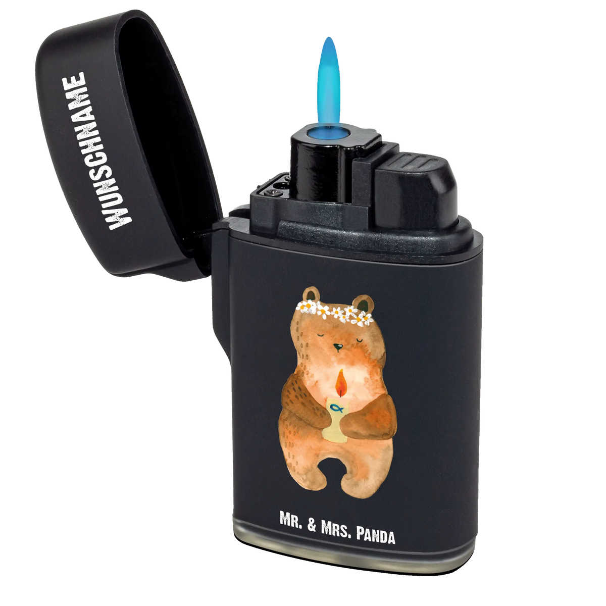 Personalised lighter bear communion Individuelles Feuerzeug, Personalisierbares Feuerzeug, Gasfeuerzeug personalisiert, Feuerzeug mit Name, Personalisiertes Feuerzeug, Feuerzeug Personalisiert, Teddy, Bär, Teddybär, Taufkerze, Kommunion, Katholisch, Gottes Segen