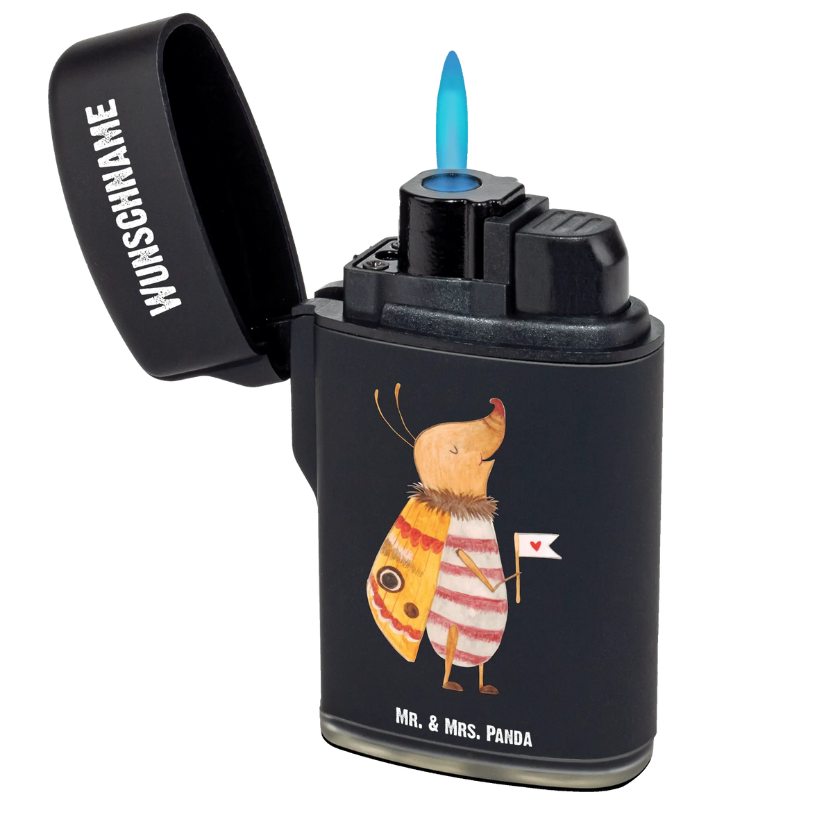 Personalised lighter Moth flag Feuerzeug mit Name, Gasfeuerzeug personalisiert, Feuerzeug Personalisiert, Individuelles Feuerzeug, Personalisierbares Feuerzeug, Personalisiertes Feuerzeug, Lustige Sprüche, Tiere, Tiermotive, Gute Laune, Küche Deko, Niedlich, Käfer, Spruch Lustig, Spruch Witzig, Süß, Was Kostet Die Welt, Nachtfalter