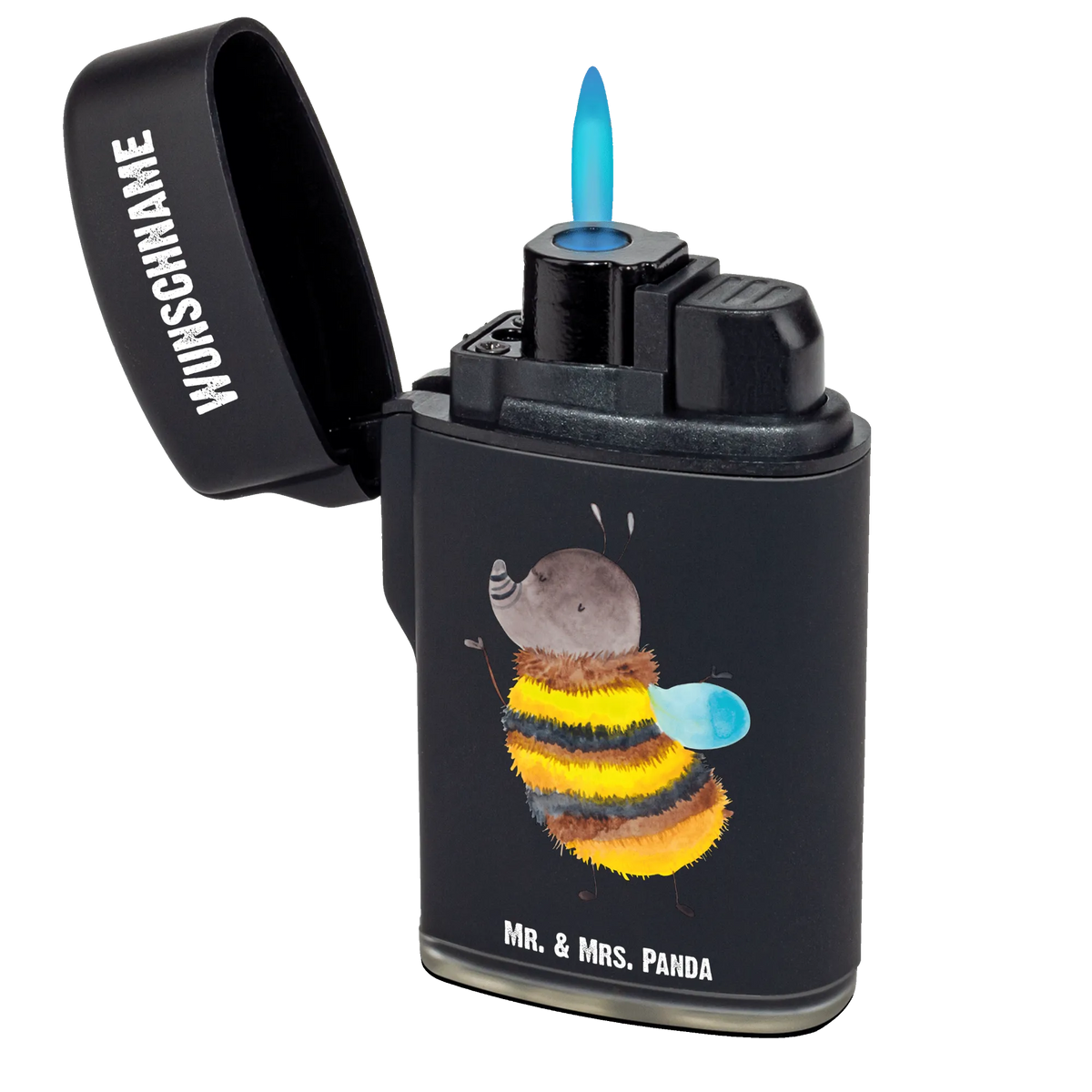 Personalised lighter bumblebee fluffy Individuelles Feuerzeug, Personalisierbares Feuerzeug, Feuerzeug mit Name, Feuerzeug Personalisiert, Gasfeuerzeug personalisiert, Personalisiertes Feuerzeug, Lustige Sprüche, Tiere, Tiermotive, Gute Laune, Flauschig, Biene, Blume, Hummel, Natur