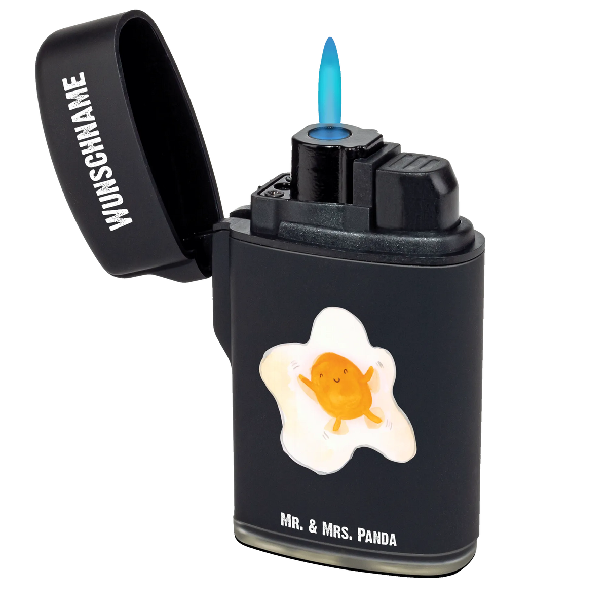 Personalisiertes Feuerzeug Spiegelei Ei Individuelles Feuerzeug, Personalisiertes Feuerzeug, Personalisierbares Feuerzeug, Feuerzeug mit Name, Feuerzeug Personalisiert, Gasfeuerzeug personalisiert, Lustige Sprüche, Tiere, Tiermotive, Gute Laune, Schön, Ei, Spiegelei, Tag, Liebe, Glücklich