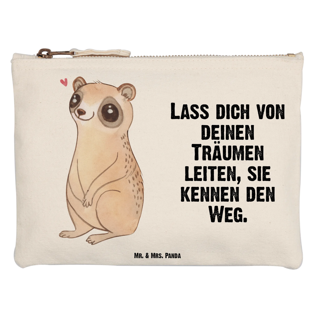 Make-up bag Slow loris Happy small animals, cute, funny, cute animal motives, hand drawn, small world, funny sayings, good mood, happy, gifts, gift ideas, special gifts, animal lover, card