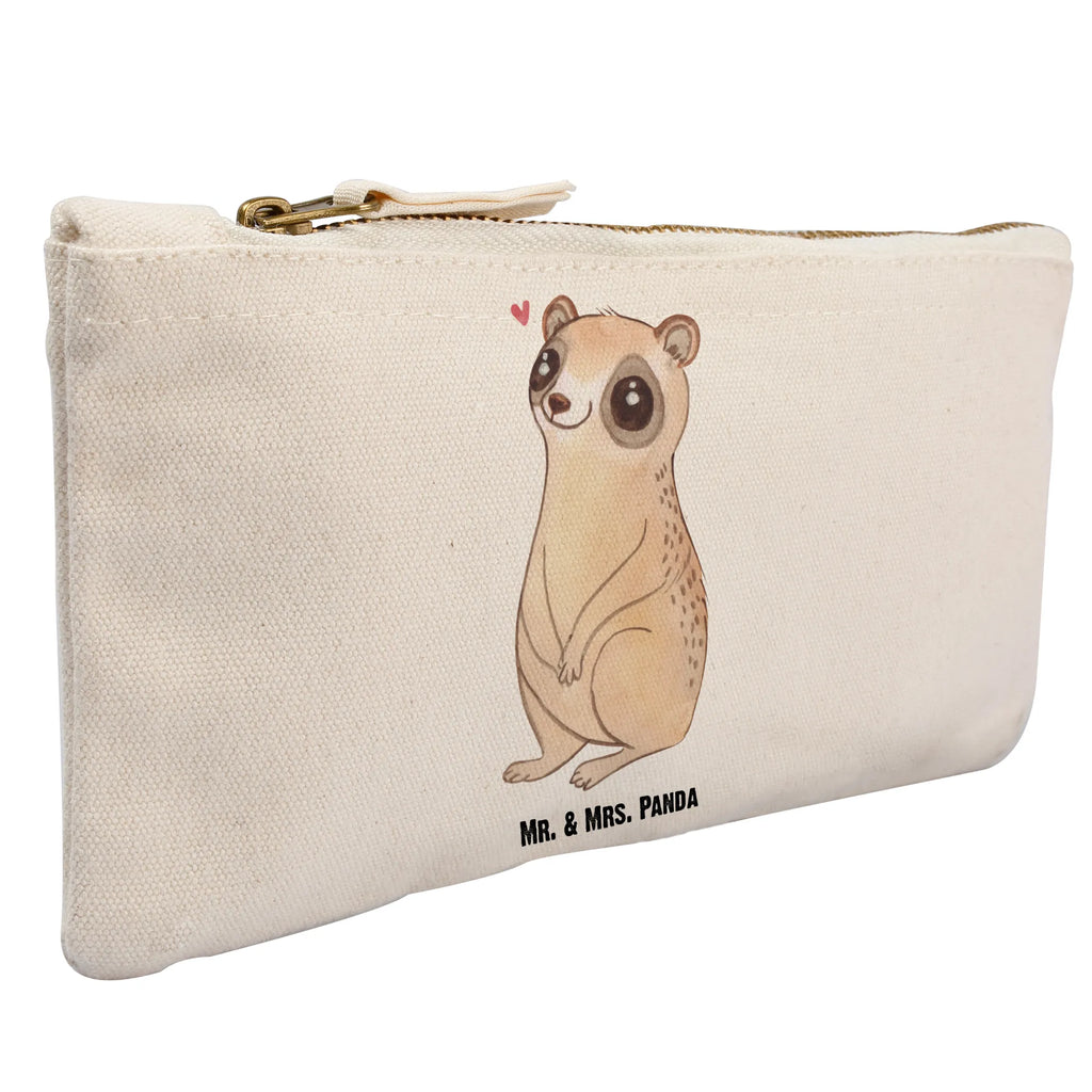 Make-up bag Slow loris Happy small animals, cute, funny, cute animal motives, hand drawn, small world, funny sayings, good mood, happy, gifts, gift ideas, special gifts, animal lover, card