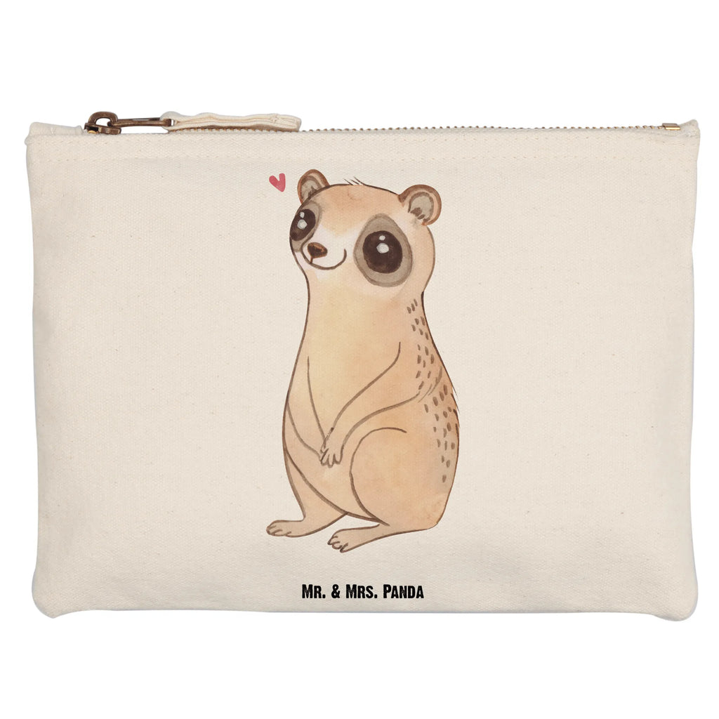 Make-up bag Slow loris Happy small animals, cute, funny, cute animal motives, hand drawn, small world, funny sayings, good mood, happy, gifts, gift ideas, special gifts, animal lover, card