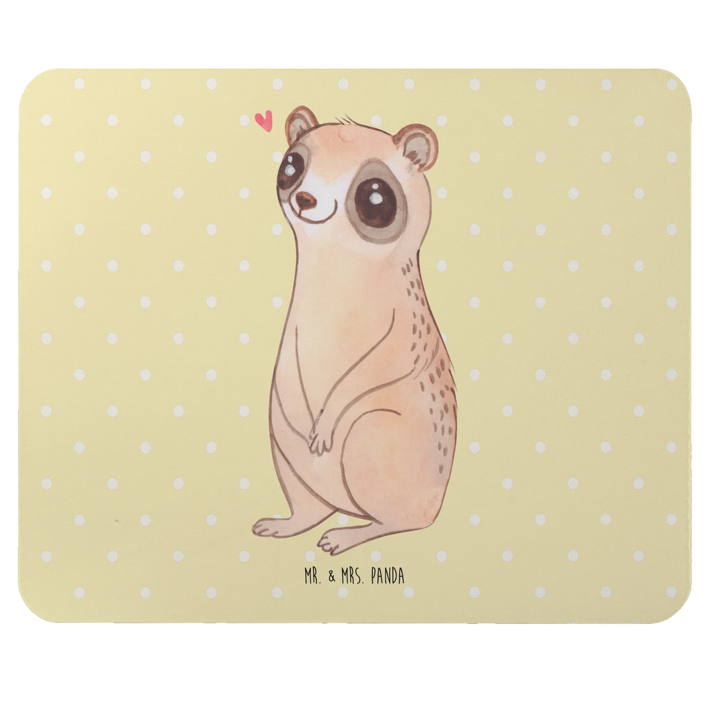 Mouse mat Slow loris Happy Büroausstattung, Einzigartiges Mauspad, Arbeitszimmer, Mauspad Büro, Designer Mauspad, PC Zubehör, Mausunterlage, Computer zubehör, Mousepad, Mauspad, Tiermotive, Gute Laune, lustige Sprüche, Tiere, Glück, Plumplori, Niedlich