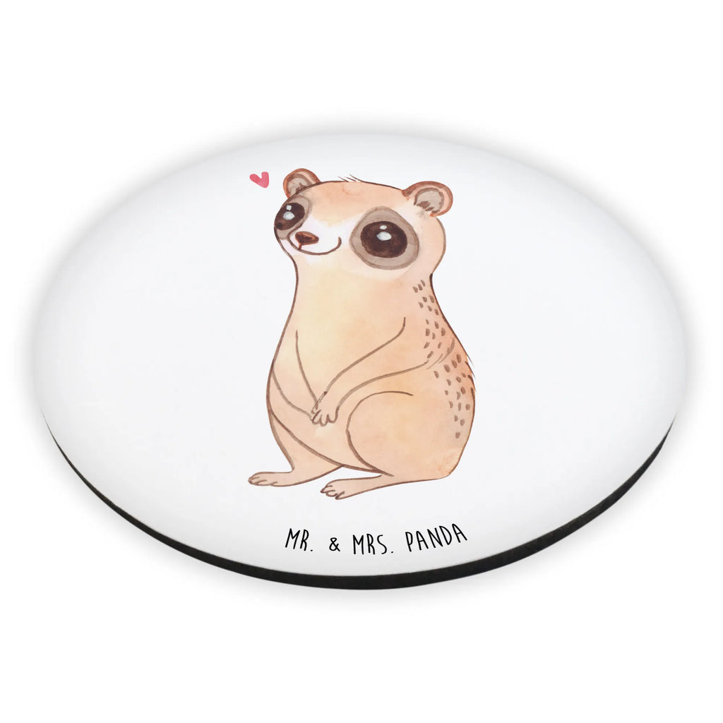 Round magnet Slow loris Happy Kühlschrankmagnet, kühlschrankmagnete, rundmagnet, magnete, Tiere, Tiermotive, Gute Laune, Lustige Sprüche, Niedlich, Glück, Plumplori