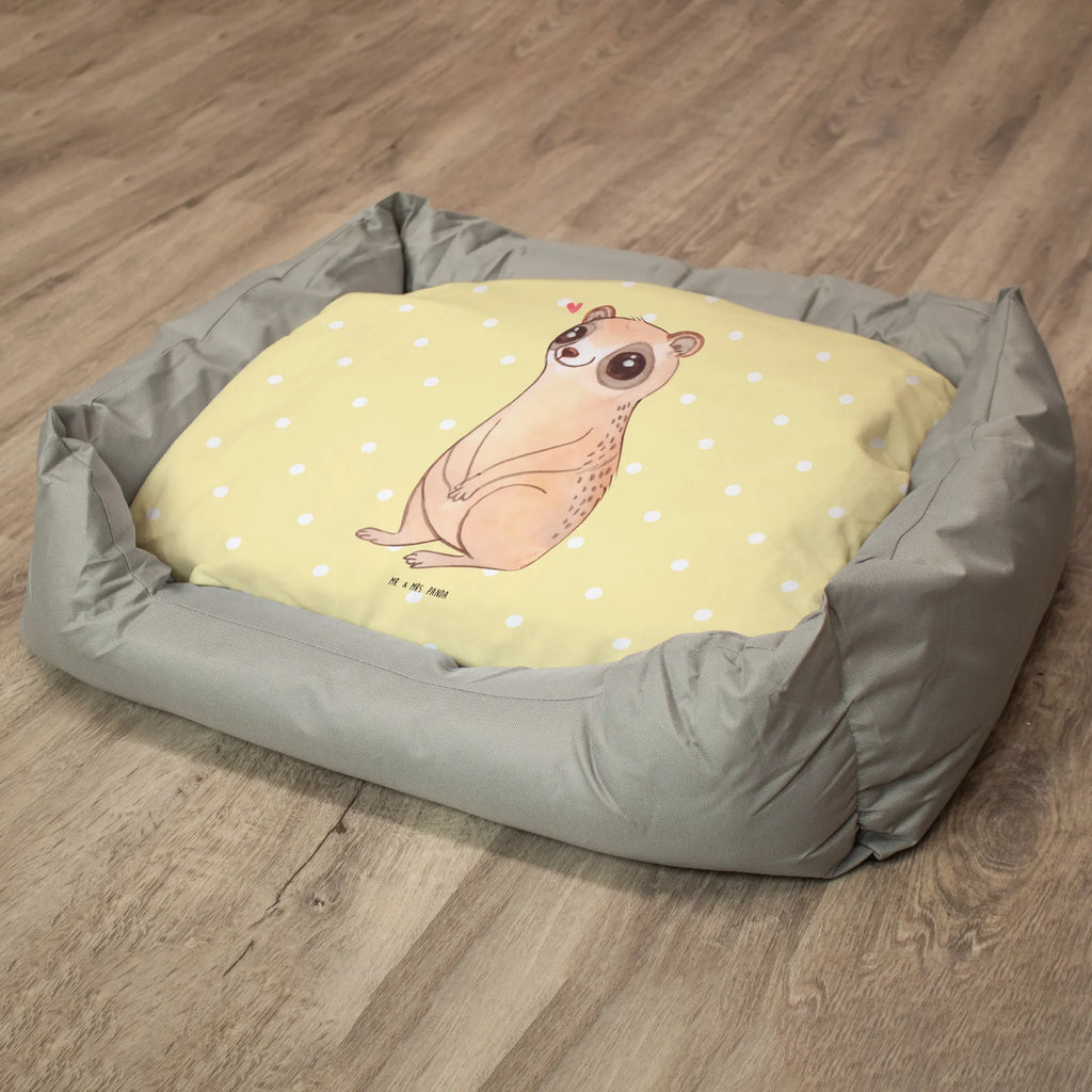 Katzenbett Plumplori Glücklich Körbchen, Tierbett, Katzenbett, Katzenliege, Kater, Katze, Katenborb, Lustige Sprüche, Tiere, Tiermotive, Gute Laune, Plumplori, Glück, Niedlich