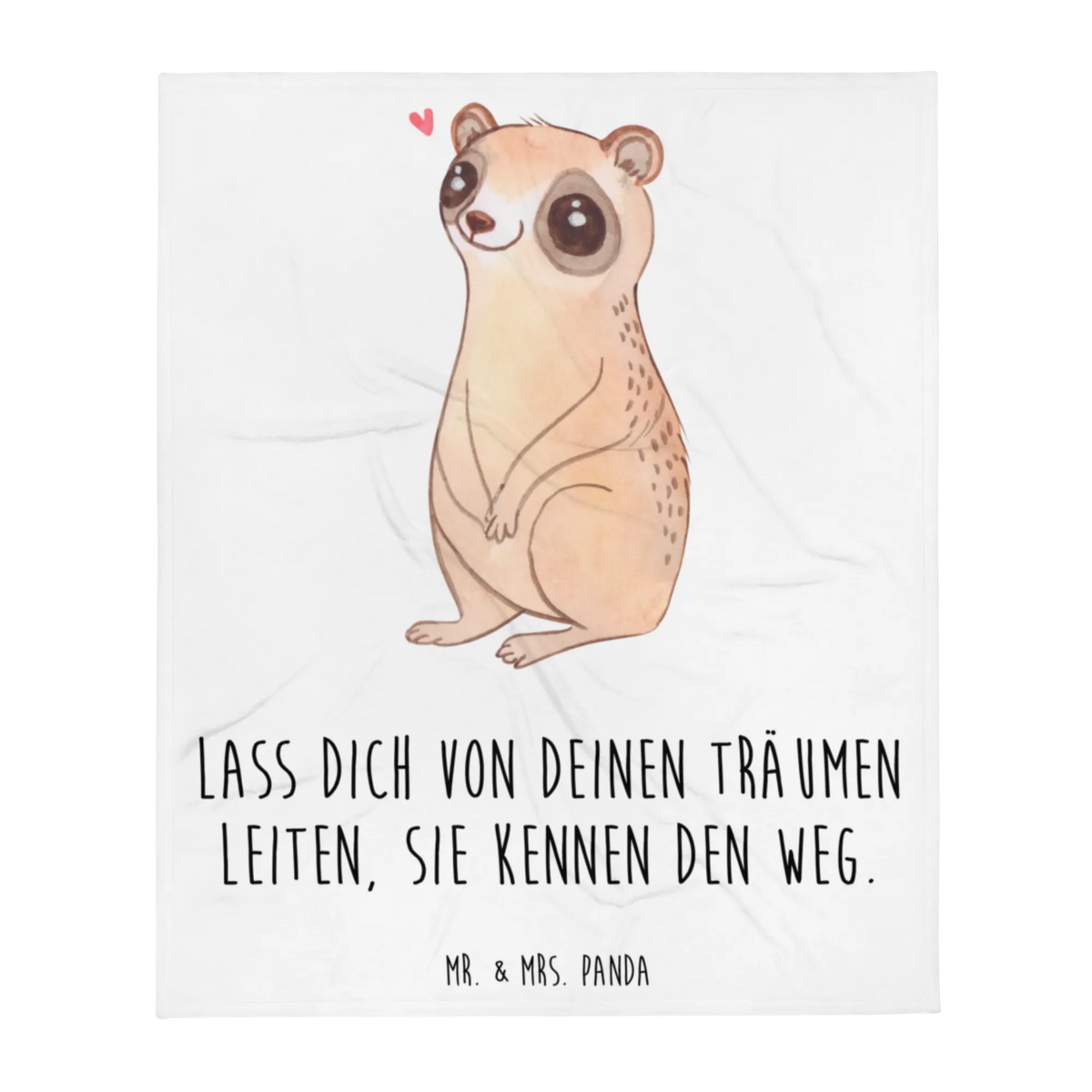 Blanket Slow loris Happy cute, cute animal motives, hand drawn, funny sayings, good mood, special gifts, gift ideas, animal lover, small animals, gifts, card