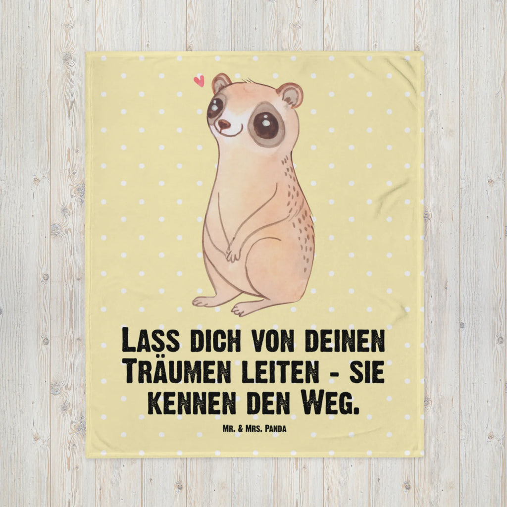 Baby blanket Slow loris Happy Babygeschenk, Babydecke, Geschenk Geburt, Krabbeldecke, Babyecke Kuscheldecke, Tiermotive, Gute Laune, lustige Sprüche, Tiere, Plumplori, Niedlich, Glück