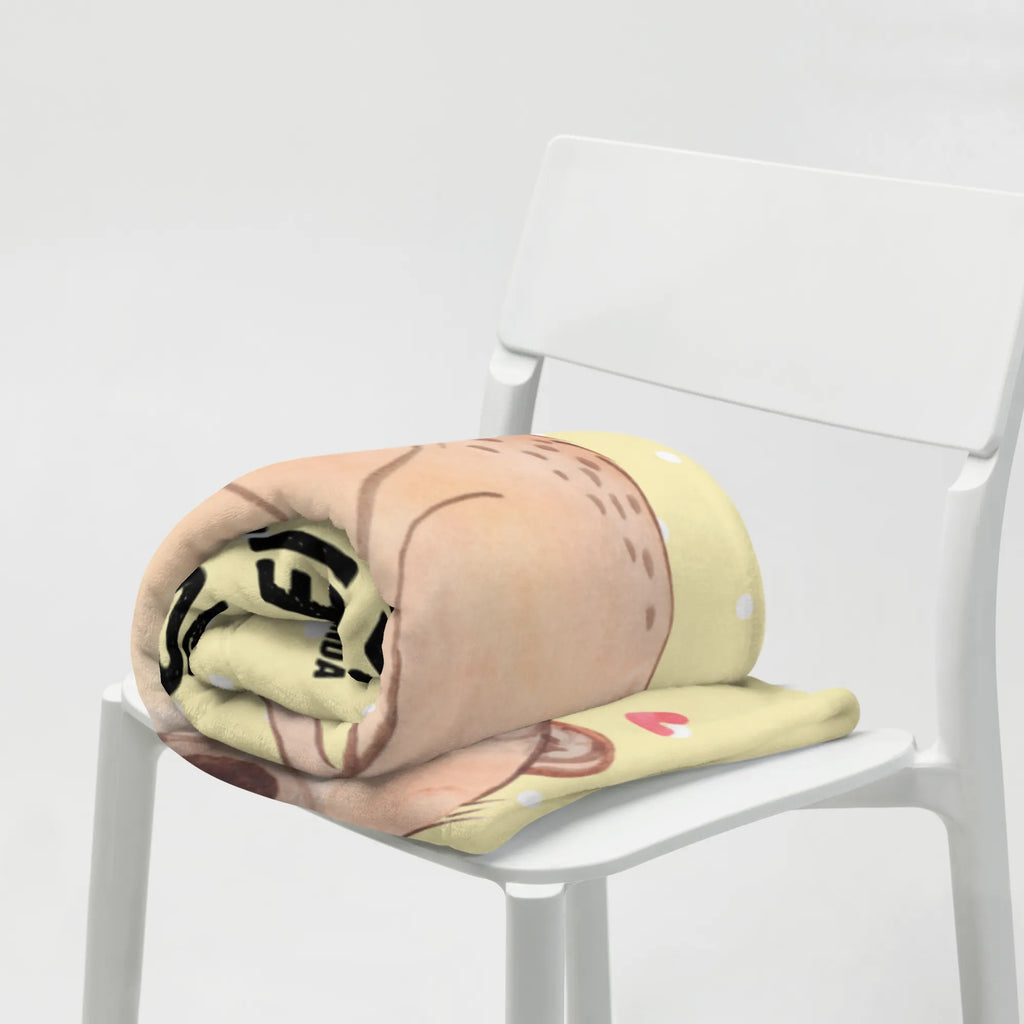 Baby blanket Slow loris Happy Babygeschenk, Babydecke, Geschenk Geburt, Krabbeldecke, Babyecke Kuscheldecke, Tiermotive, Gute Laune, lustige Sprüche, Tiere, Plumplori, Niedlich, Glück