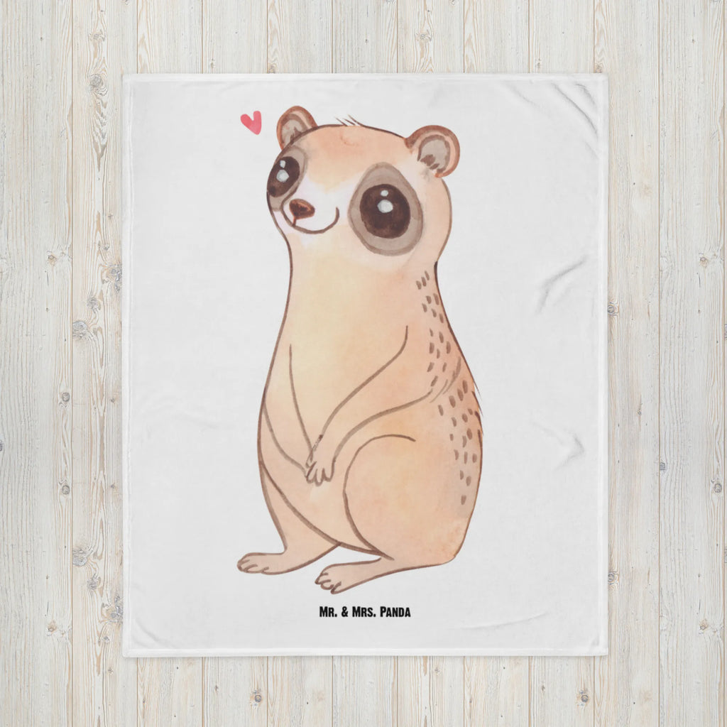 Baby blanket Slow loris Happy Babygeschenk, Babydecke, Geschenk Geburt, Krabbeldecke, Babyecke Kuscheldecke, Tiermotive, Gute Laune, lustige Sprüche, Tiere, Plumplori, Niedlich, Glück
