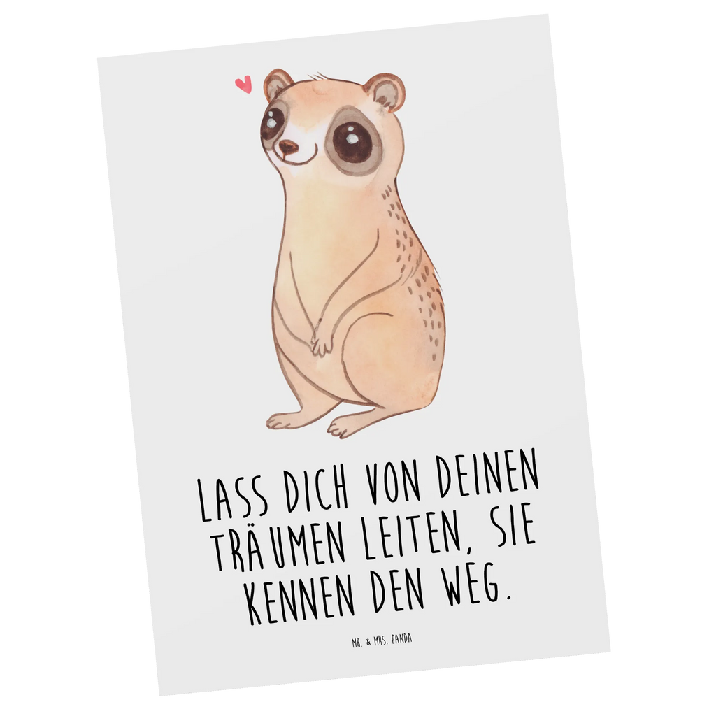 Postcard Slow loris Happy einzelkarte, Fotokarte, Grußkarte, Motivkarte, kunstkarte, Ansichtskarte, spruchkarte, Postkarten, bildkarte, Kunstkarten, Ansichtskarten, Postkarte, Designkarte, Tiere, Tiermotive, Gute Laune, Lustige Sprüche, Plumplori, Glück, Niedlich