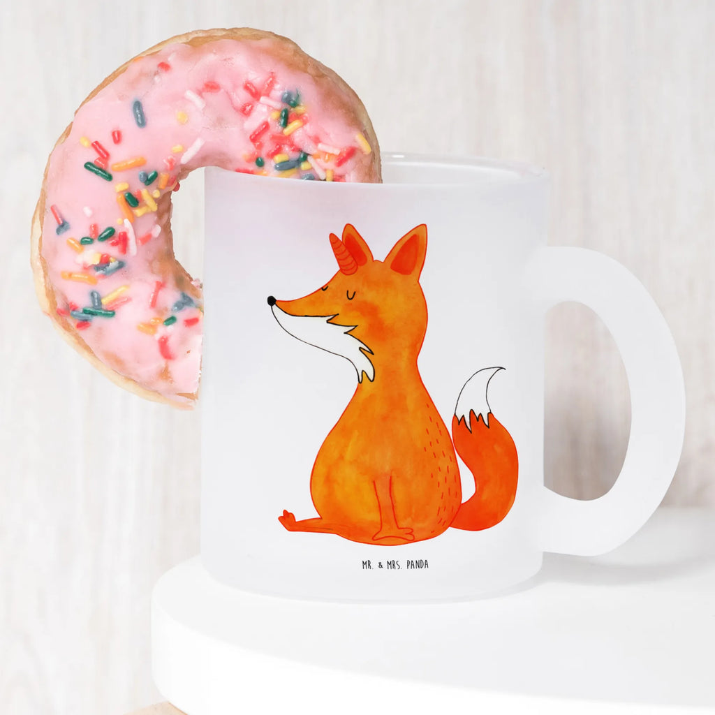 Glass tea cup unicorn Wish Tea cup, tea, mug, glass, tea glass, unicorn, unicorns, foxes, fox, fox horns, foxycorn