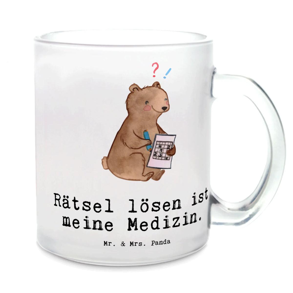 Teetasse Bär Rätsel lösen