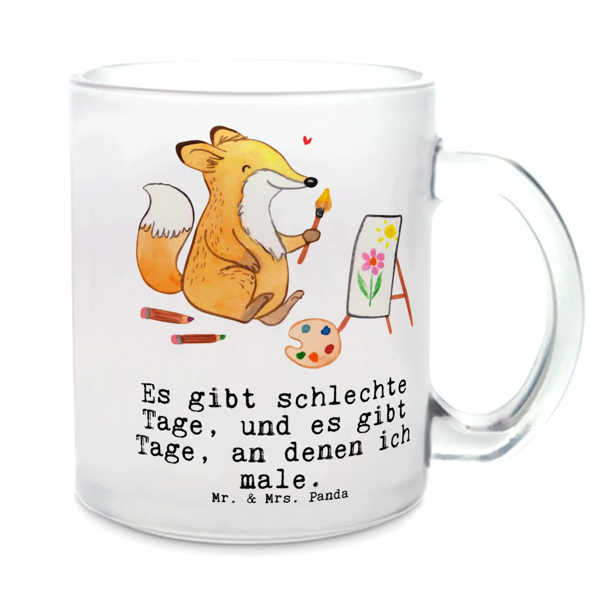 Glass tea cup Fox To paint tea, mug, tea glass, glass, Tea cup, Gift, sport, hobby, giving, thank you, award, profit, athlete, drawing, artist, hobby artist, Painting