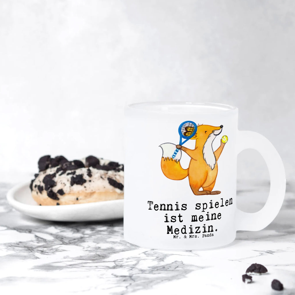 Filiżanka do herbaty lis Grać w tenisa Prezent, Sport, Dyscyplina sportowa, Hobby, Darować, Dziękuję, Dzięki, Wyróżnienie, Wygrana, Sportowiec
