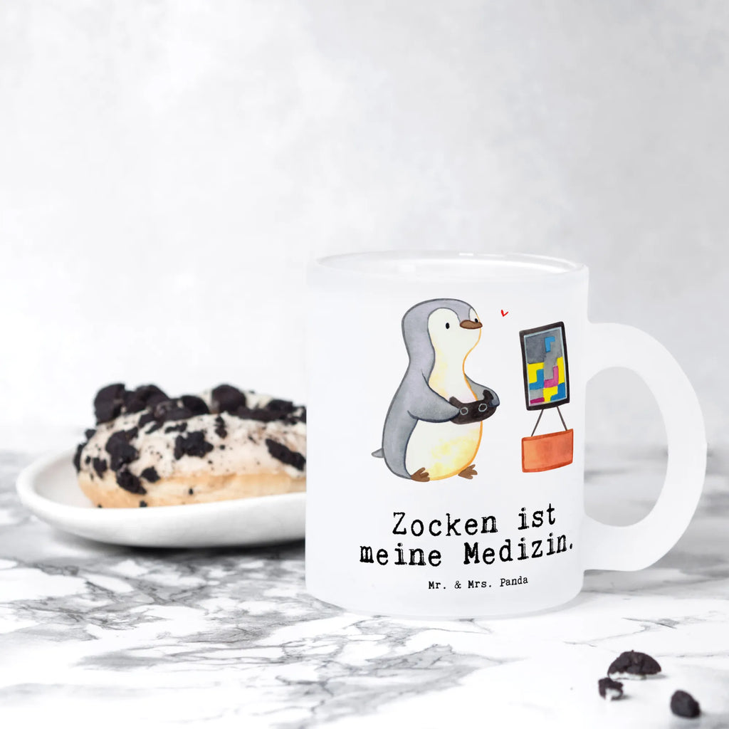 Glass tea cup penguin Gamble tea glass, tea, Tea cup, glass, mug, Gift, sport, hobby, giving, thank you, award, profit, athlete, gaming, Gambling, video games