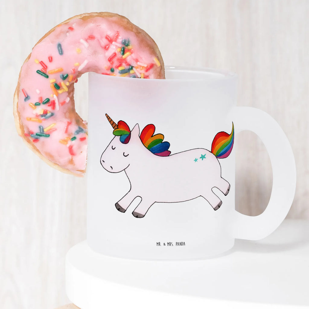 Glass tea cup unicorn happy mug, Tea cup, glass, tea glass, tea, unicorn, unicorns, joy of life, joy, happy, fun, cheerful, funny