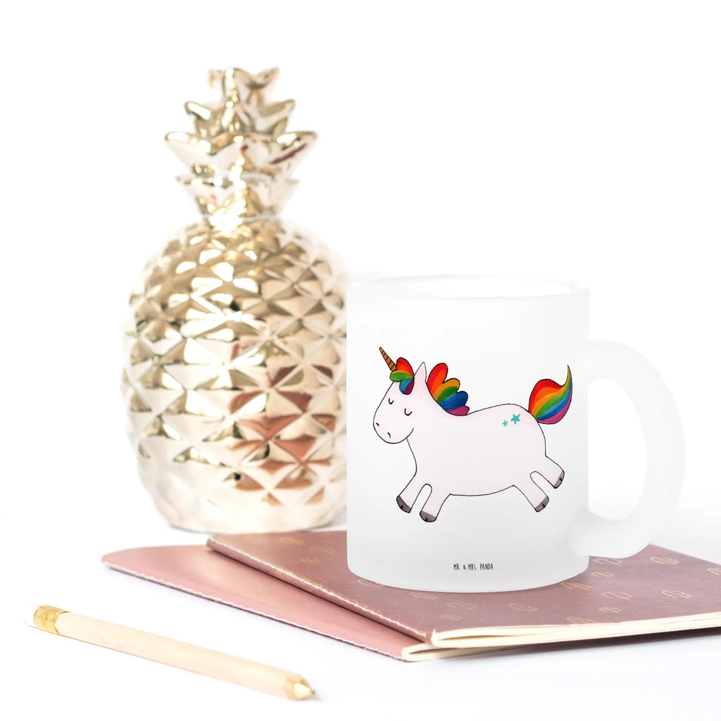 Glass tea cup unicorn happy mug, Tea cup, glass, tea glass, tea, unicorn, unicorns, joy of life, joy, happy, fun, cheerful, funny