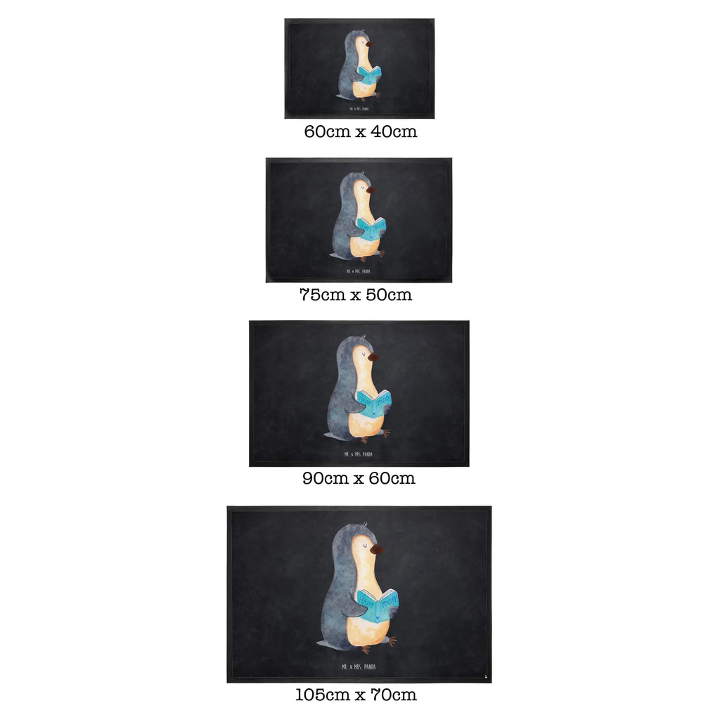 Doormat Penguin A book Penguin, North Pole, Winter, Penguins, reading, vacation, leisure, penguins, bookworm, doing nothing, lazing around, holidays, book