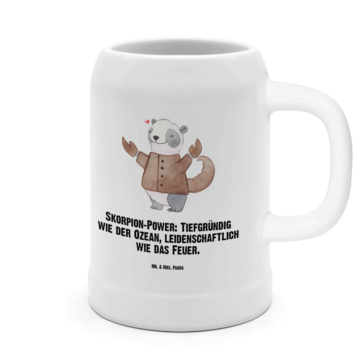Bierkrug Skorpion Astrologie Steinzeugkrug, Keramikkrug, Bierbecher, Seidel, Trinkkrug, Tonkrug, Bier Seidel, Bier Humpen, Steinkrug, Humpen, Steingutkrug, Steinbierkrug, Krug, Mr. & Mrs. Panda Bierkrug, Bierhumpen, Sternzeichen, Tierkreiszeichen, Horoskop, Astrologie, Aszendent, Geburtstagsgeschenk, Skorpion, Geschenk