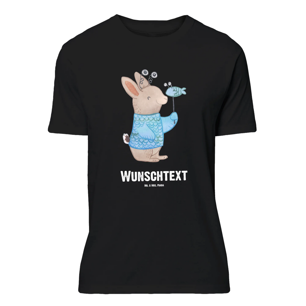 Personalised T-Shirt Fish Astrology T-Shirt Personalisiert, T-Shirt mit Aufruck, Männer, Frauen, T-Shirt mit Namen, Tierkreiszeichen, Sternzeichen, Horoskop, Astrologie, Aszendent, Fischer, Geburtstagsgeschenk, Geschenkidee zum Geburtstag