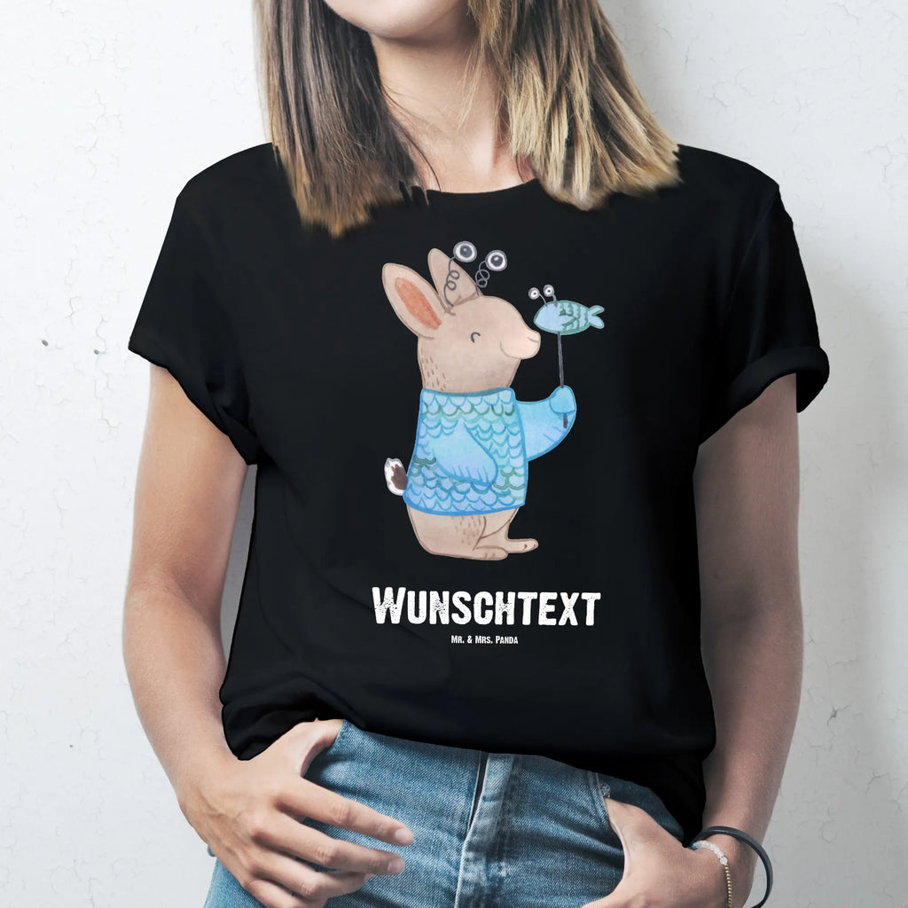 Personalised T-Shirt Fish Astrology T-Shirt Personalisiert, T-Shirt mit Aufruck, Männer, Frauen, T-Shirt mit Namen, Tierkreiszeichen, Sternzeichen, Horoskop, Astrologie, Aszendent, Fischer, Geburtstagsgeschenk, Geschenkidee zum Geburtstag