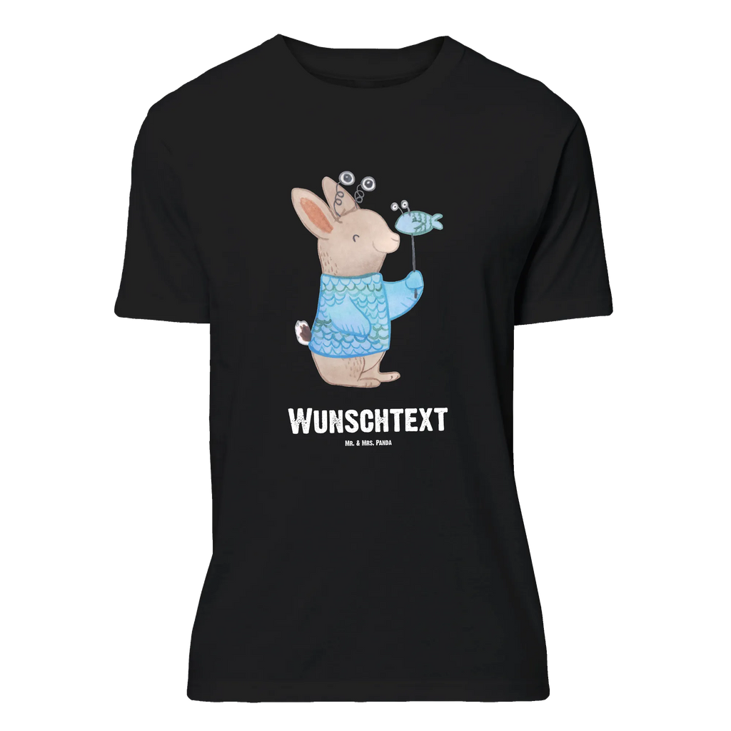 Personalised T-Shirt Fish Astrology T-Shirt Personalisiert, T-Shirt mit Aufruck, Männer, Frauen, T-Shirt mit Namen, Tierkreiszeichen, Sternzeichen, Horoskop, Astrologie, Aszendent, Fischer, Geburtstagsgeschenk, Geschenkidee zum Geburtstag