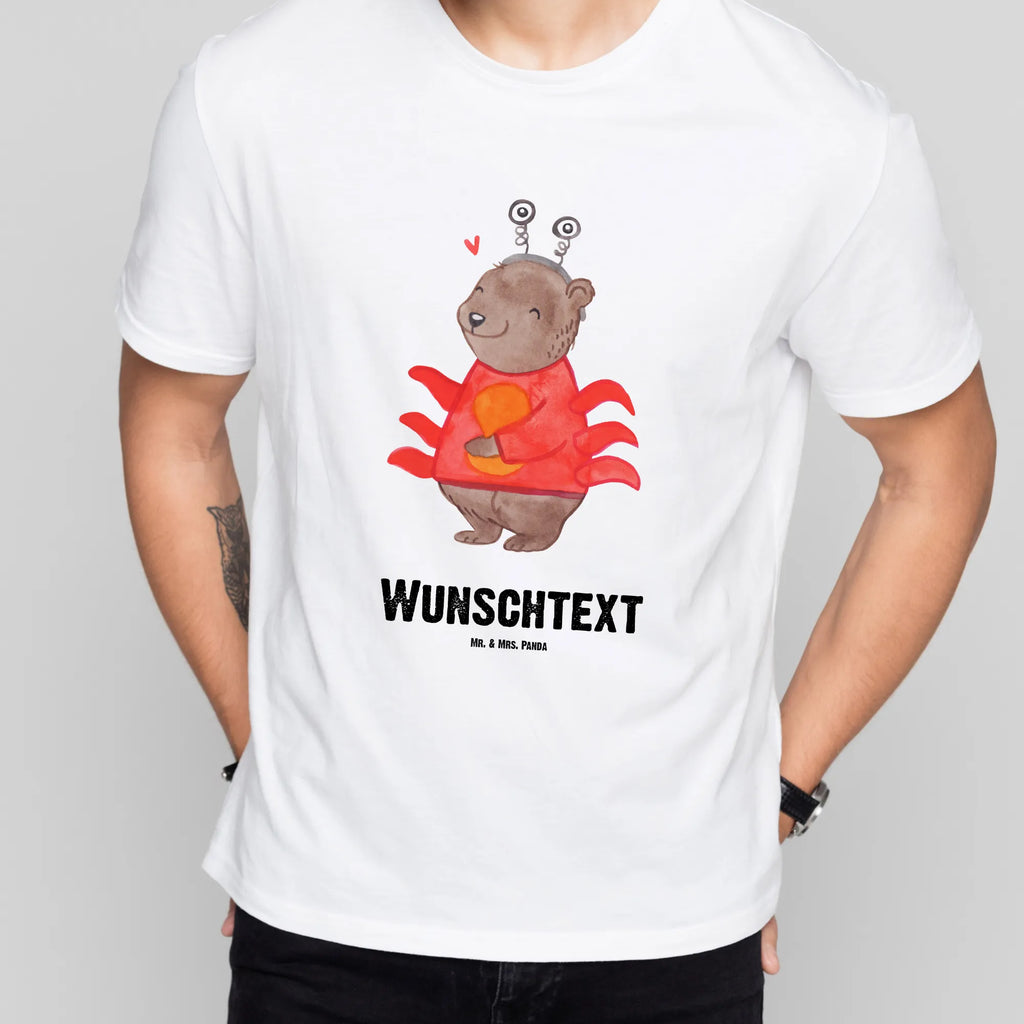 Personalised T-Shirt Cancer Astrology T-Shirt mit Namen, T-Shirt mit Aufruck, T-Shirt Personalisiert, Astrologie, Aszendent, Sternzeichen, Tierkreiszeichen, Horoskop, Geschenk, Geburtstagsgeschenk, Krebs