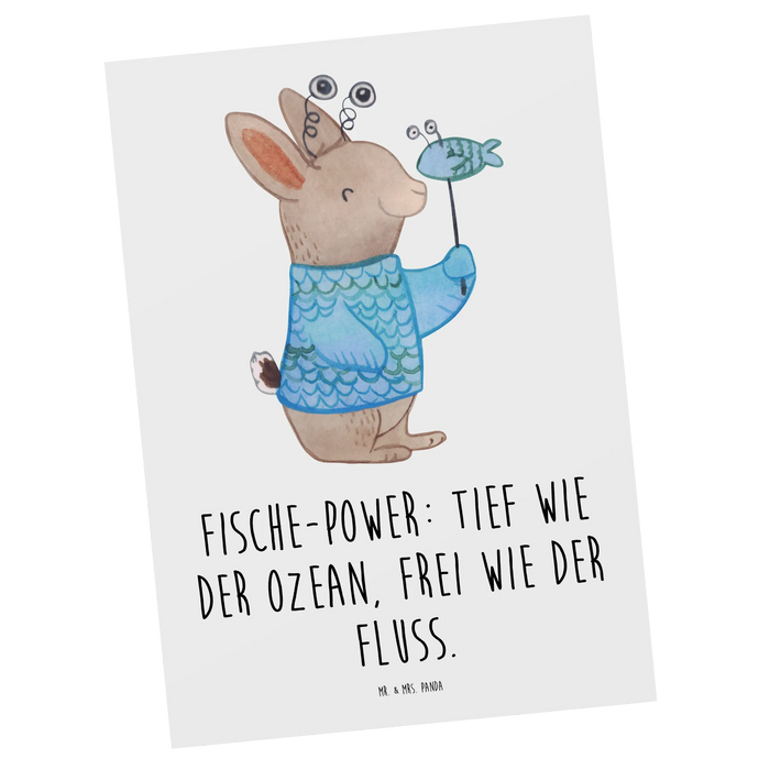 Postkarte Fische Astrologie