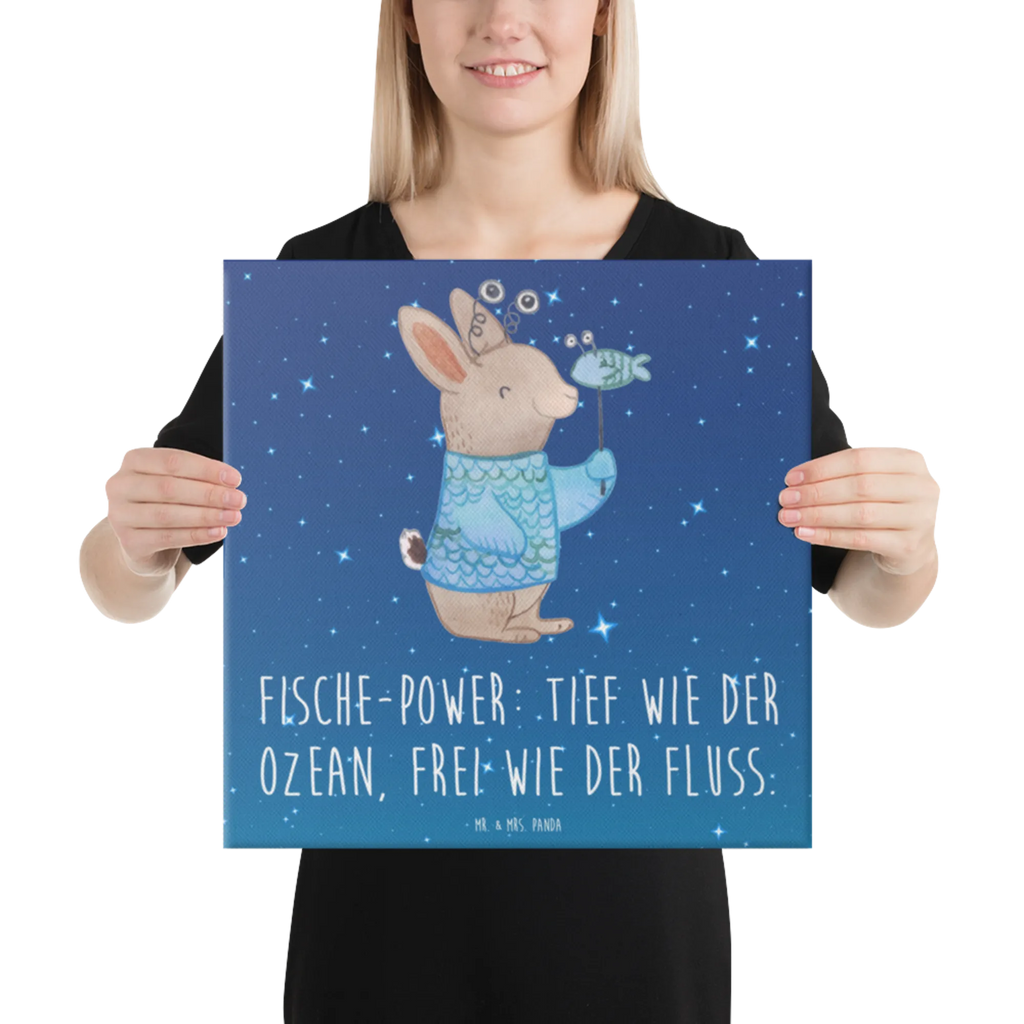 Canvas picture Fish Astrology Leinwand, Bild, Wanddeko, Kunstdruck, Dekoration, Tierkreiszeichen, Sternzeichen, Horoskop, Astrologie, Aszendent, Fischer, Geschenkidee zum Geburtstag, Geburtstagsgeschenk
