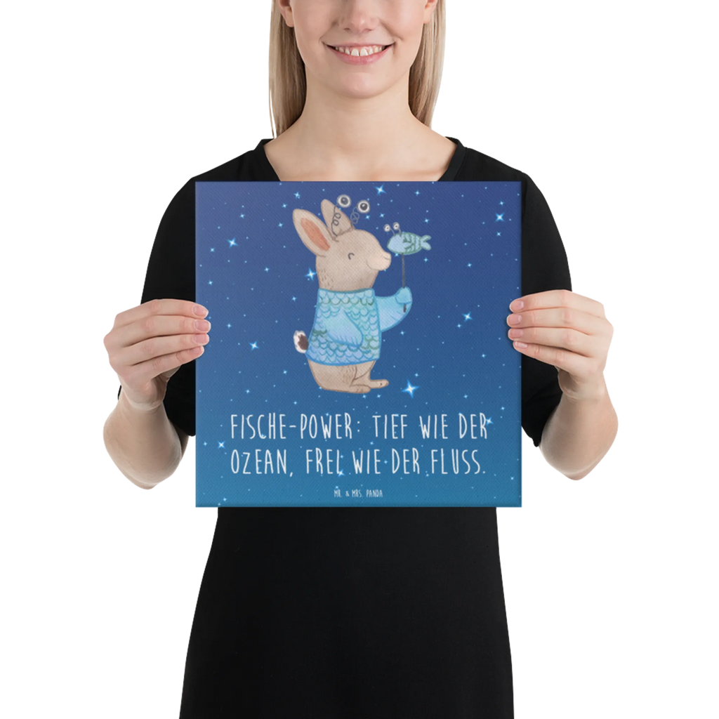 Canvas picture Fish Astrology Leinwand, Bild, Wanddeko, Kunstdruck, Dekoration, Tierkreiszeichen, Sternzeichen, Horoskop, Astrologie, Aszendent, Fischer, Geschenkidee zum Geburtstag, Geburtstagsgeschenk
