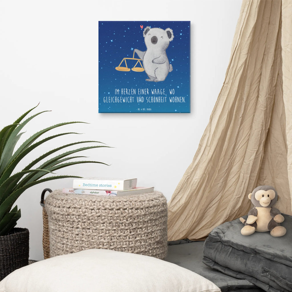 Canvas picture Scale Astrology Kunstdruck, Leinwand, Horoskop, Sternzeichen, Astrologie, Tierkreiszeichen, Aszendent, Geschenk Zum Geburtstag, Geburtstagsgeschenk, Waage, Geschenk