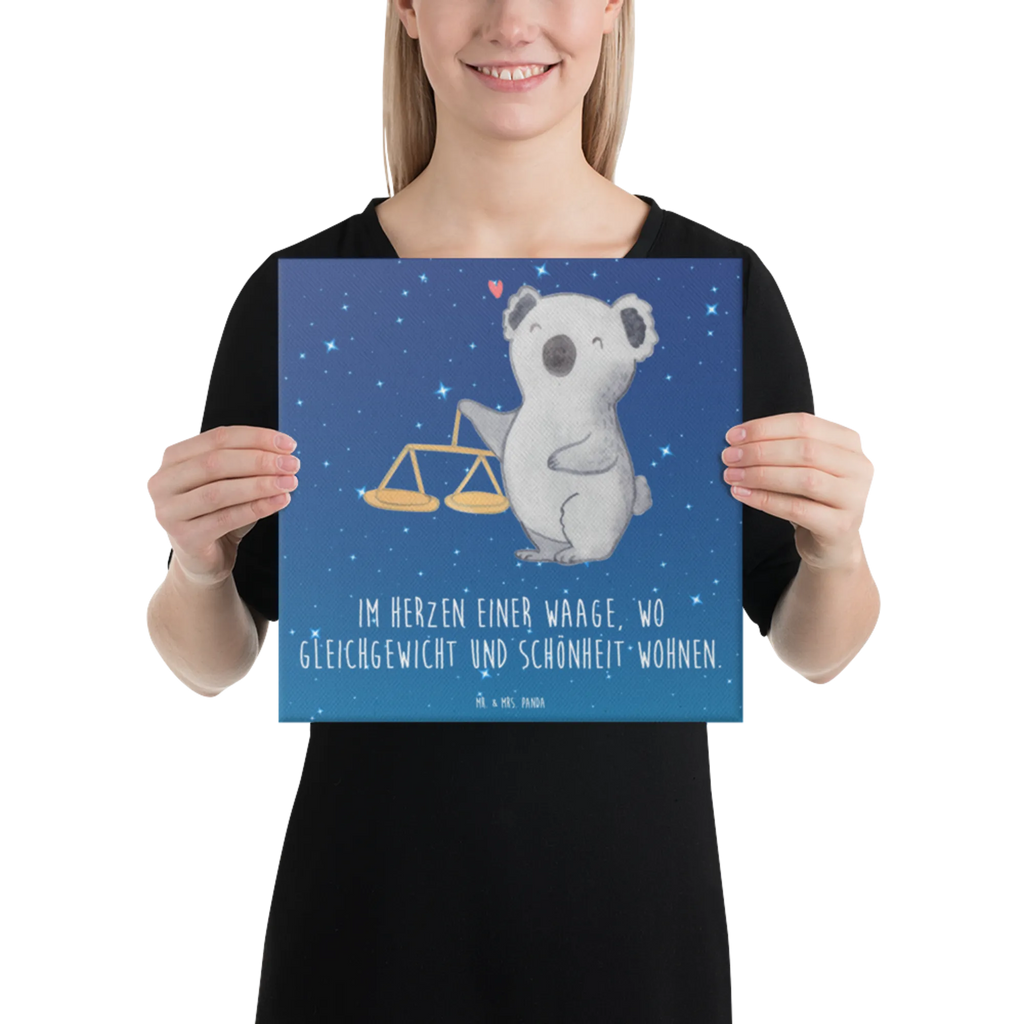 Canvas picture Scale Astrology Kunstdruck, Leinwand, Horoskop, Sternzeichen, Astrologie, Tierkreiszeichen, Aszendent, Geschenk Zum Geburtstag, Geburtstagsgeschenk, Waage, Geschenk