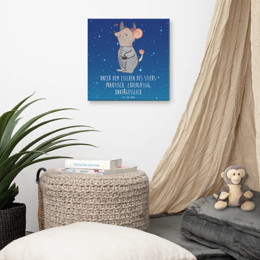 Leinwand Bild Stier Astrologie Kunstdruck, Leinwand, Horoskop, Sternzeichen, Astrologie, Tierkreiszeichen, Aszendent, Geburtstagsgeschenk, Stier, Geschenkidee Zum Geburtstag, Geschenk