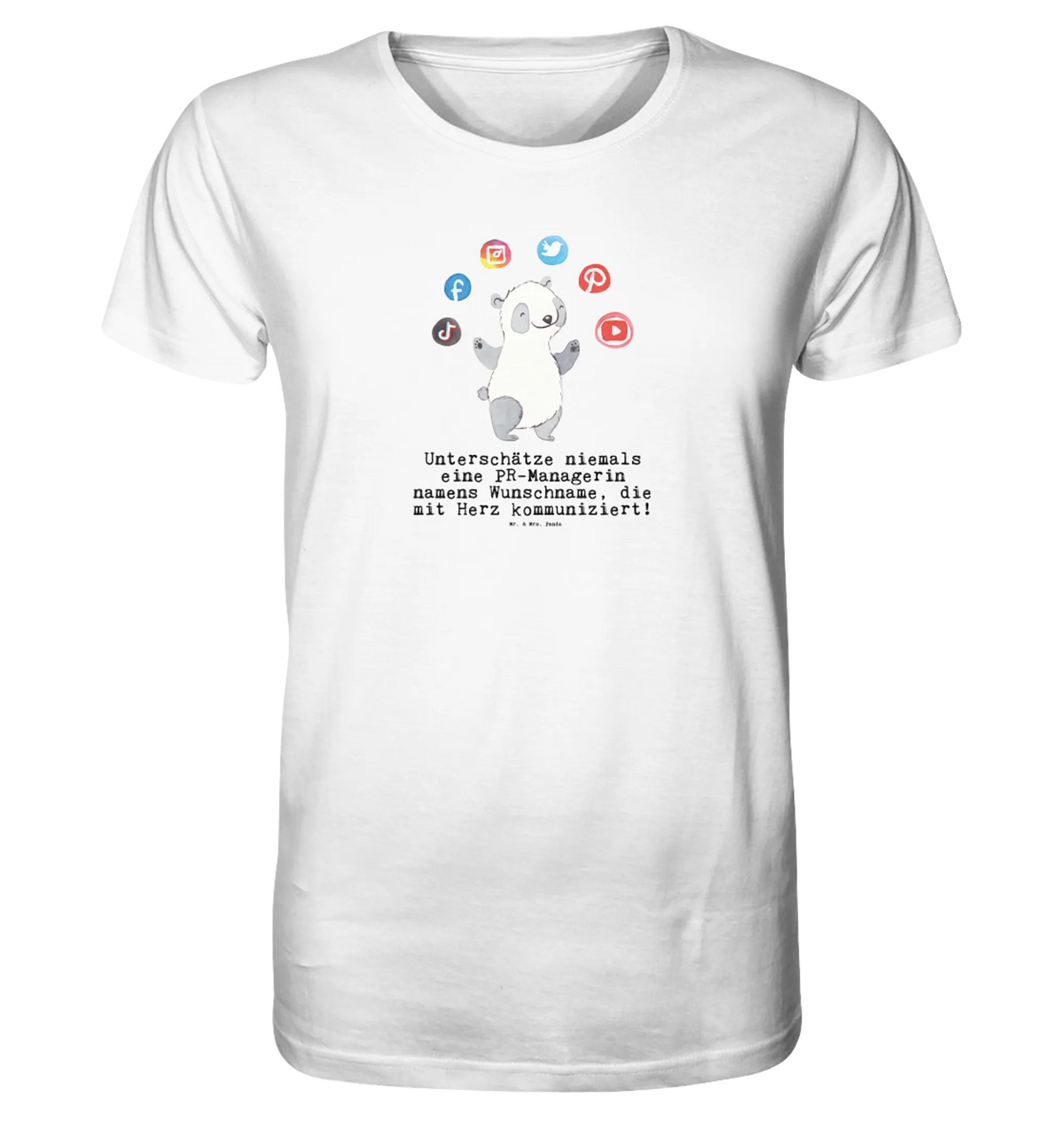 Personalisiertes Shirt Herren PR Manager Herz T-Shirt, T-Shirt mit Spruch, Shirt, Tshirt, Jubiläum, Geschenk, Danke, Dankeschön, Beruf, Ausbildung, Abschied, Rente, Kollege, Kollegin, Arbeitskollege, Schenken, Mitarbeiter, Firma