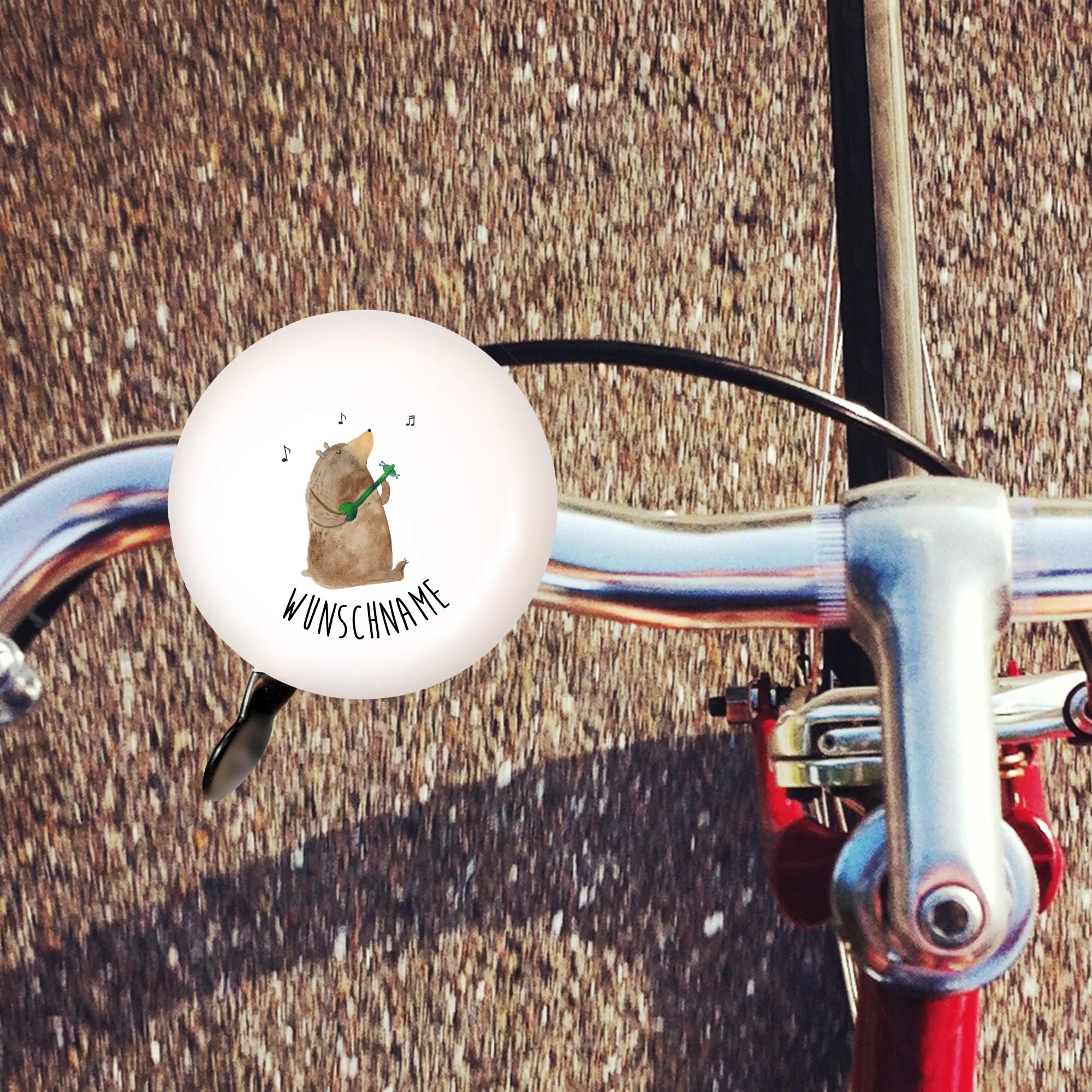 ein fahrradlenker lied Fahrradklingel Personalisiert Bär Lied