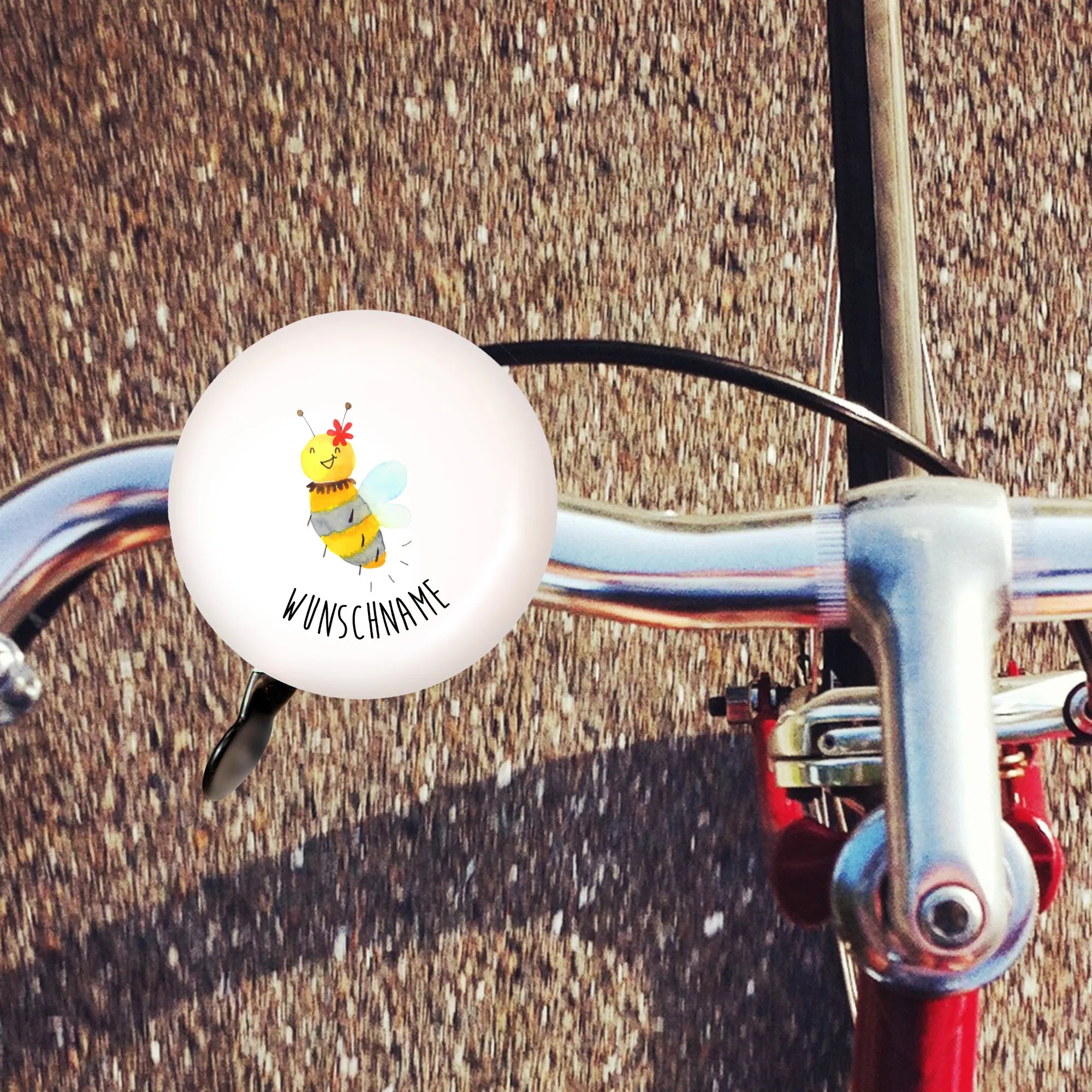 blume fahrradlenker Personalisierte Fahrradklingel Biene Blume, Klingel mit Namen