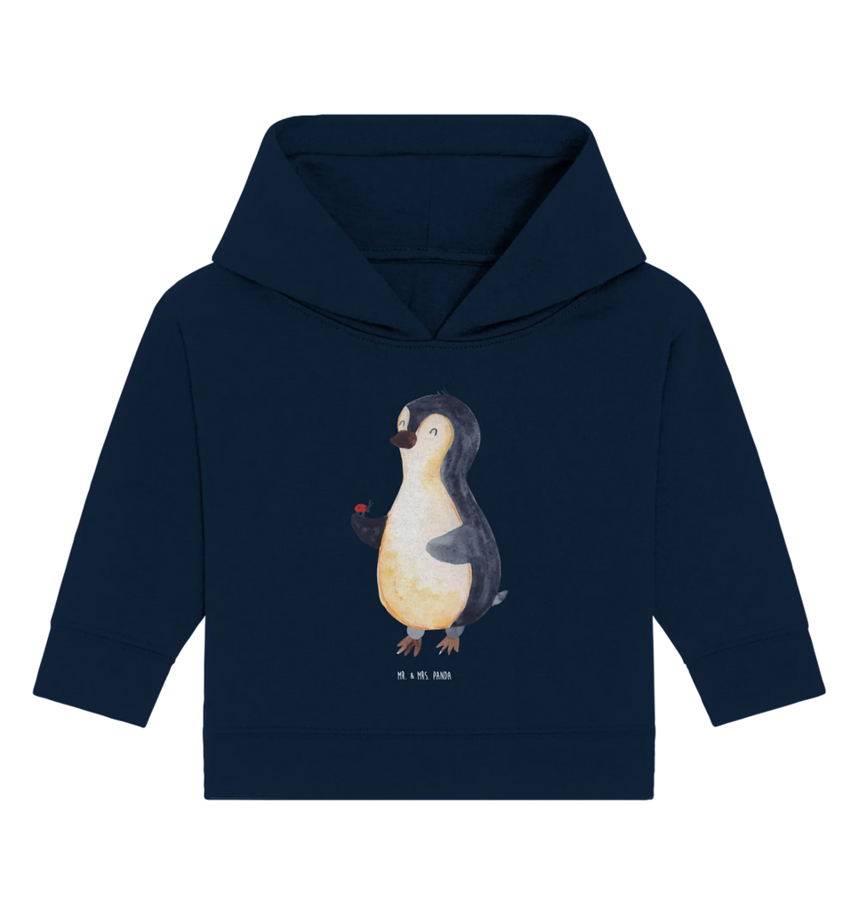 Organic Baby Hoodie Penguin ladybug Baby Pullover, Baby Hoodie, Baby Kapuzenshirt, Baby Kapuzensweatshirt, Pinguin, Wunder, Freude, Liebe, Glück, Lebensfreude, Pinguine, Marienkäfer