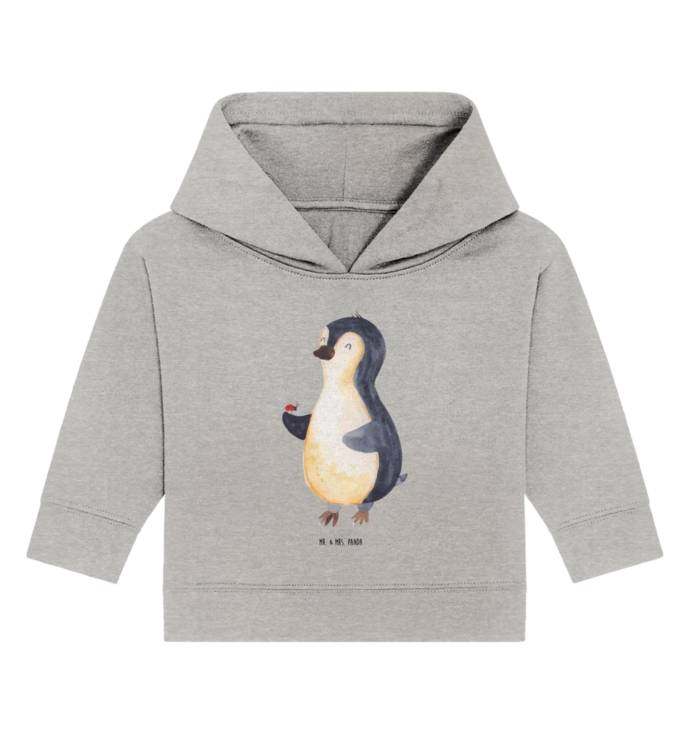 Organic Baby Hoodie Penguin ladybug Baby Pullover, Baby Hoodie, Baby Kapuzenshirt, Baby Kapuzensweatshirt, Pinguin, Wunder, Freude, Liebe, Glück, Lebensfreude, Pinguine, Marienkäfer