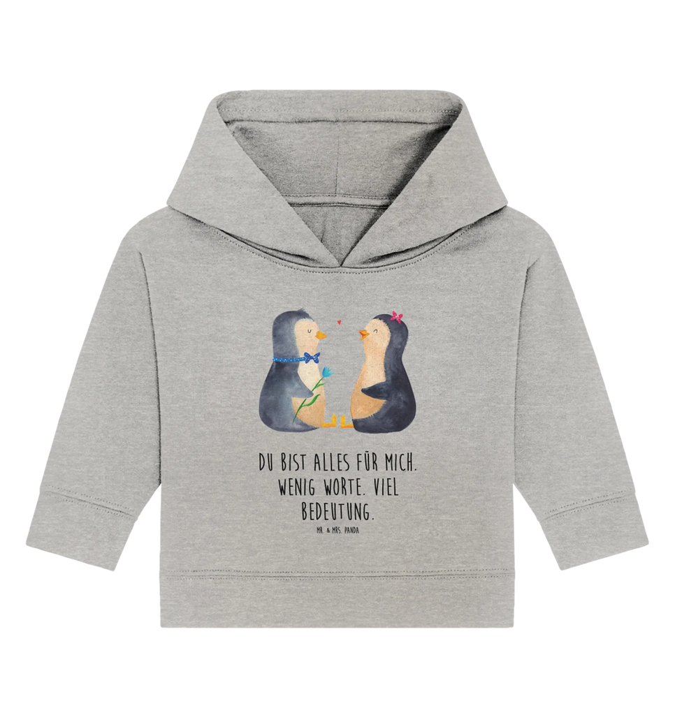 Organic Baby Hoodie Pinguin Pärchen Baby Kapuzenshirt, Baby Hoodie, Baby Kapuzensweatshirt, Baby Pullover, Pinguin, Traumpaar, Hochzeit, Hochzeitstag, Liebespaar, Hochzeitsgeschenk, Pinguine, Verlobung, Liebe, Liebesgeschenk, Jahrestag, Liebesbeweis, große Liebe