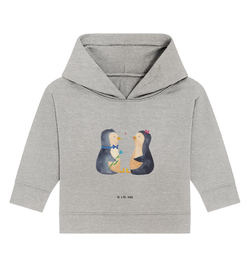 Organic Baby Hoodie Pinguin Pärchen Baby Kapuzenshirt, Baby Hoodie, Baby Kapuzensweatshirt, Baby Pullover, Pinguin, Traumpaar, Hochzeit, Hochzeitstag, Liebespaar, Hochzeitsgeschenk, Pinguine, Verlobung, Liebe, Liebesgeschenk, Jahrestag, Liebesbeweis, große Liebe
