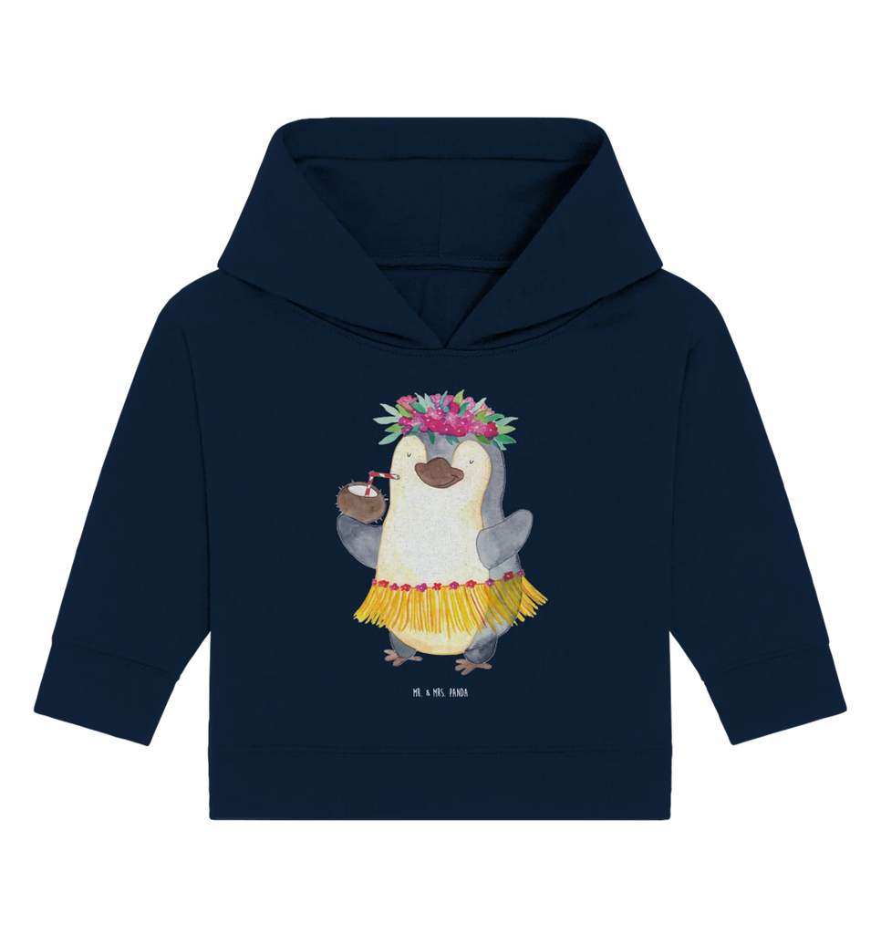 Organic Baby Hoodie Penguin coconut Baby Pullover, Baby Kapuzenshirt, Baby Hoodie, Baby Kapuzensweatshirt, Pinguin, Aloha, Pinguine, Urlaub, Kokosnuss, Hawaii